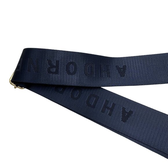 Ahdorned Navy Blue Eliza Quilted Puffy Sling Crossbody Purse Travel Bag NEW - Picture 8 of 9